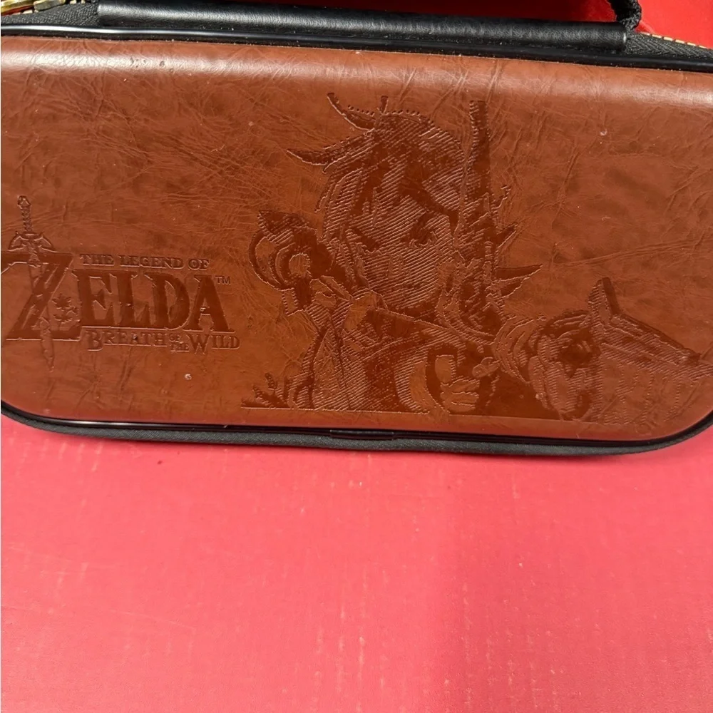 Nintendo Brown Handheld Console Case Zelda Design